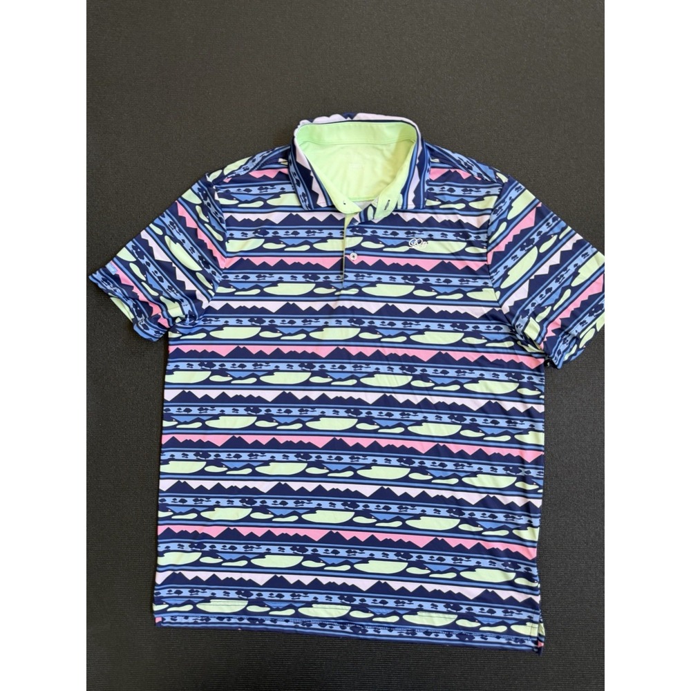 GOOD GOODs "Sundown" Golf Polo Shirt Performance Mens XL